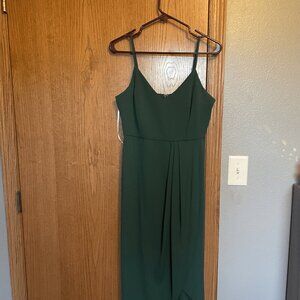 Lulus Reinette Dark Green Midi Dress